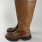 Prada Faded Brown Premium Leather Combats Boots FW 2003 - 40 EU