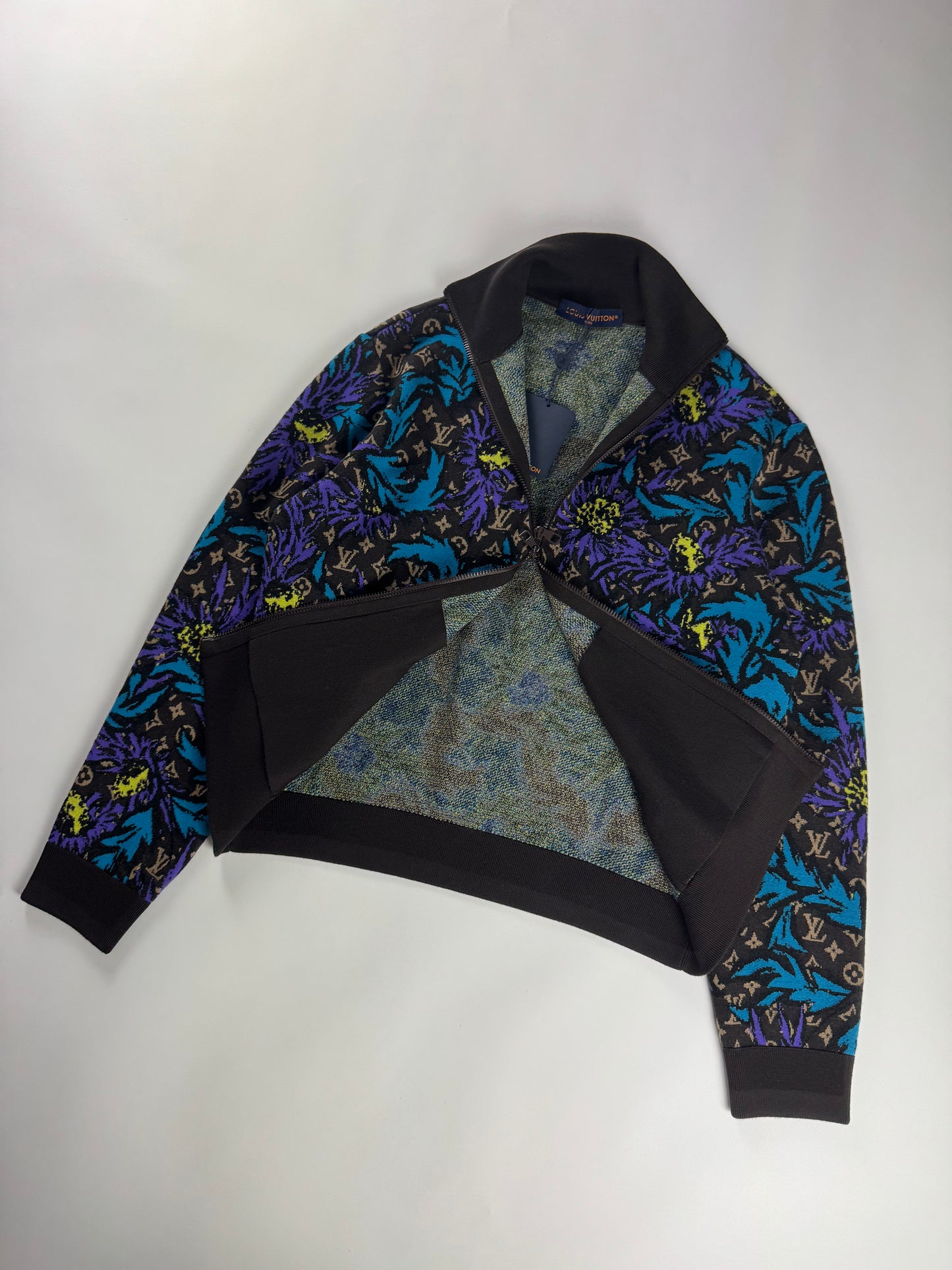 Louis Vuitton Floral Monogram Thistle Zip Through Jacket SS 2023 - L