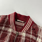 Hermès Bordeaux Plaid Check Bomber Jacket SS 2018 - S