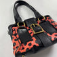 Celine Sample Gold Buckle Pink Leather Black Bag FW 2004 - OS