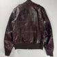 Prada Marlboro Brown Multi Pocket Leather Bomber Jacket FW 2008 - M