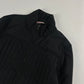 Prada Linea Rossa Black Straight Quilted Nylon Zipper Jacket FW 2001 - XL