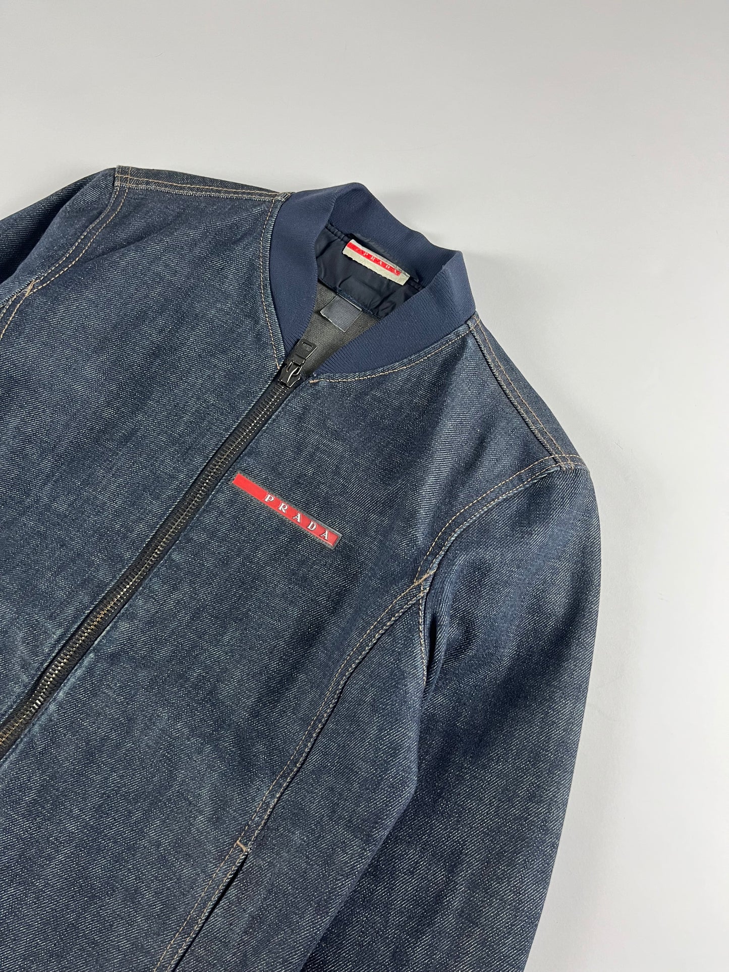 Prada Linea Rossa Denim Jacket Challenge 2003 - S