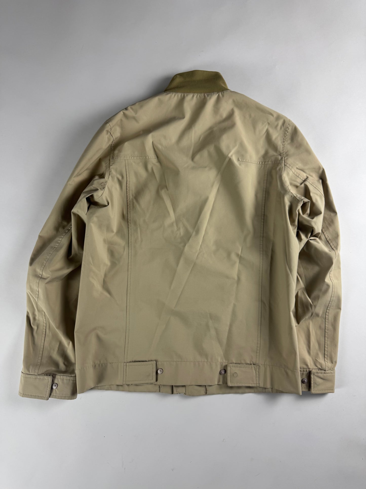 Prada Gore Tex Beige Technical Bomber Jacket 2000s - M