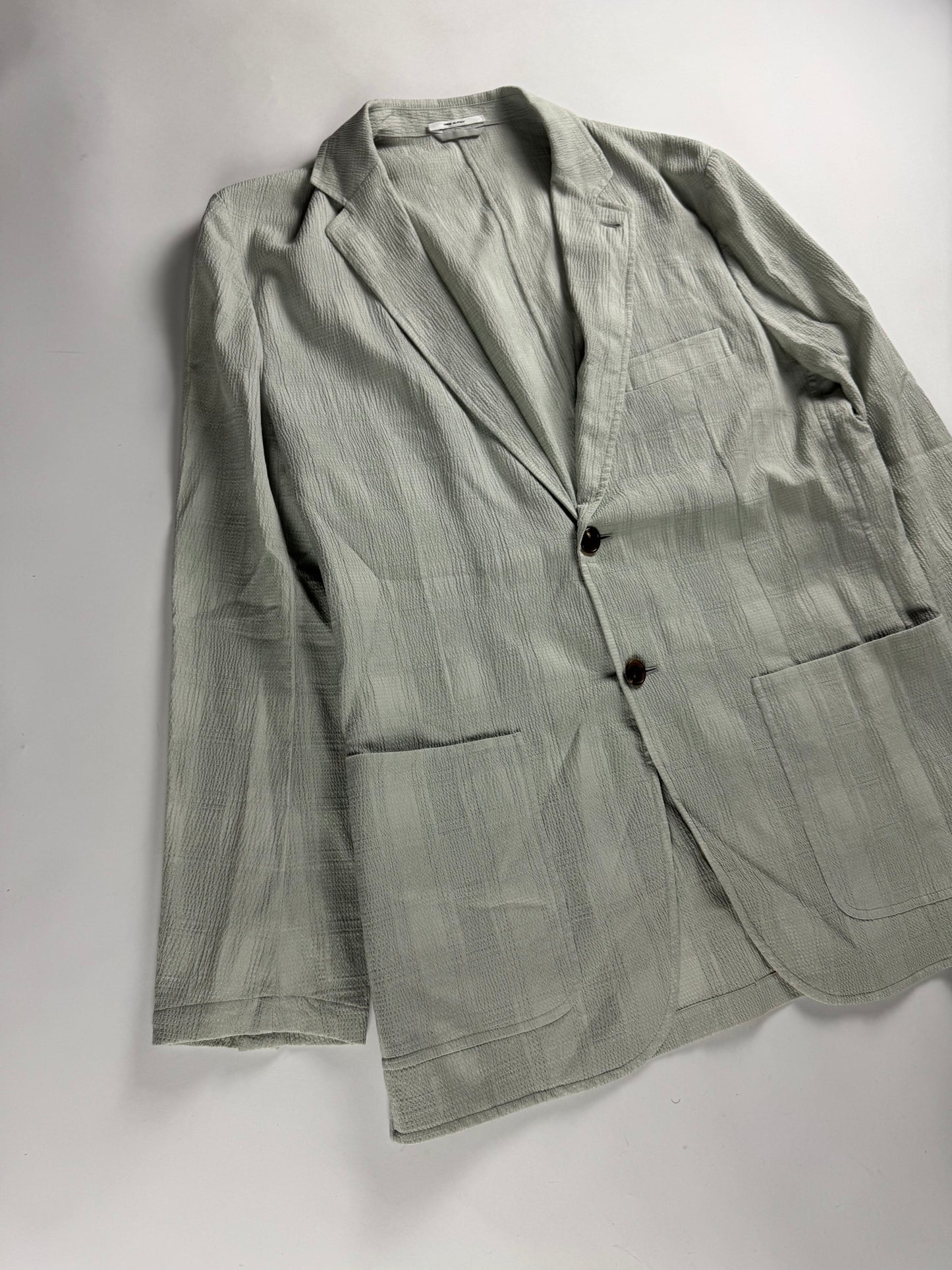 Hermès Sample Lightweight Stripe Patch Pocket Blazer FW 2019 - L