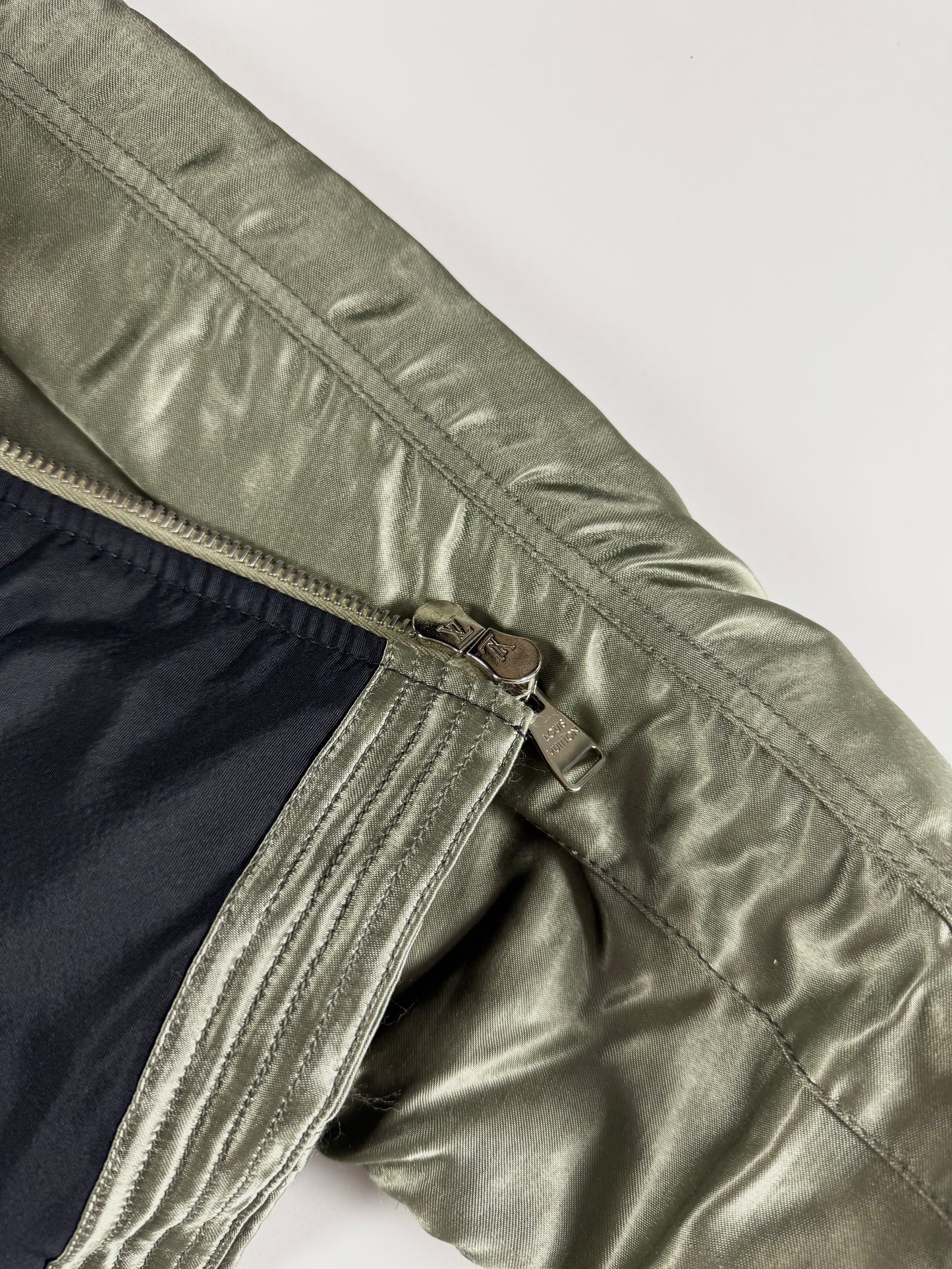 Louis Vuitton Patent Green Military Bomber Jacket SS 2015 - M