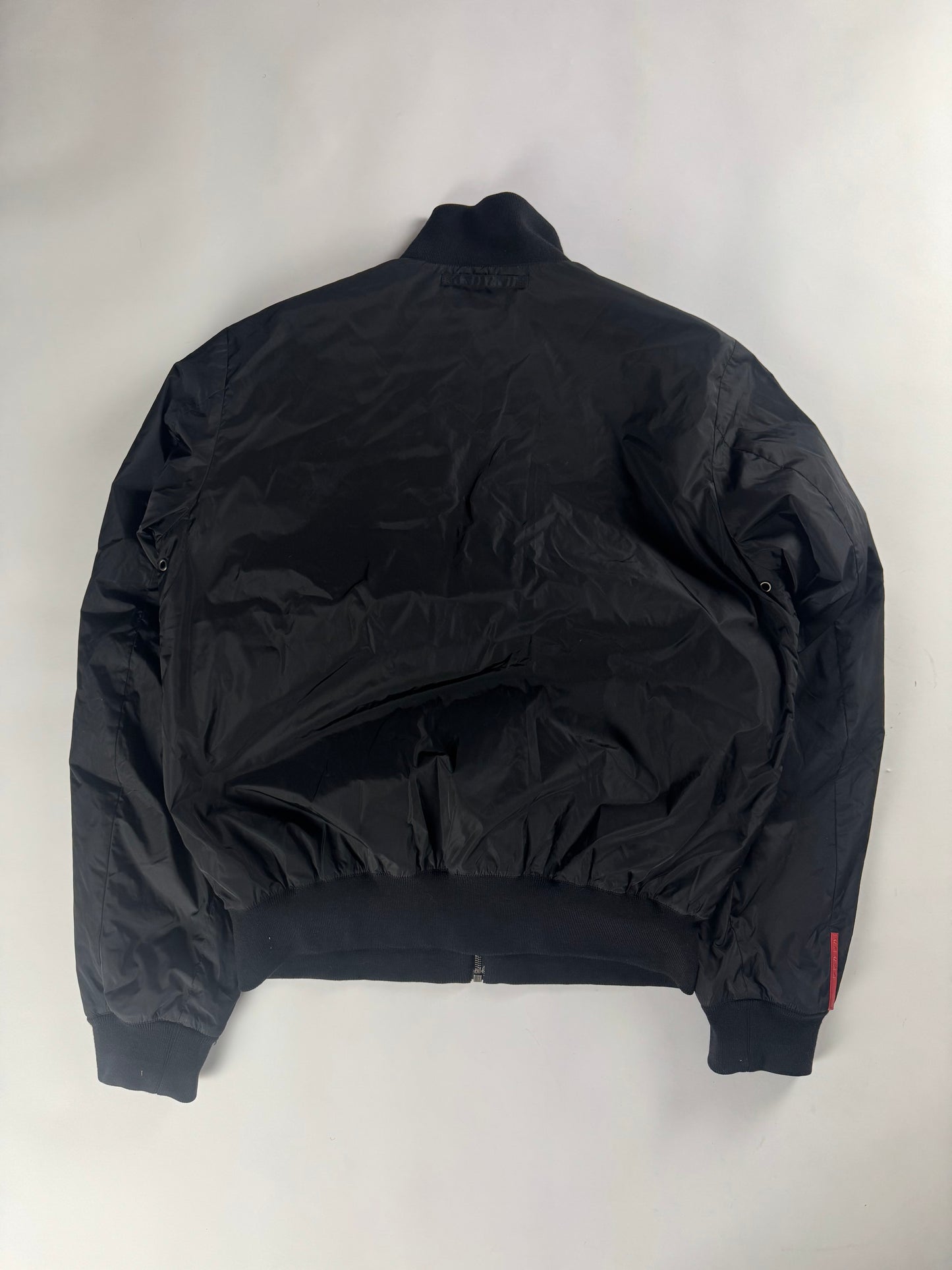 Prada Linea Rossa Nylon Flight Bomber Jacket 2000s - XXL