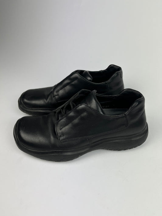 Prada Linea Rossa Black Leather Trainers FW 1999 - 44 EU