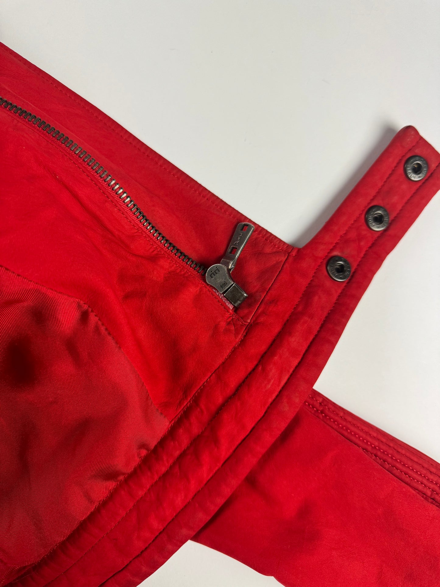 Yves Saint Laurent Rive Gauche Tom Ford Red Leather Motor Jacket SS 2004 - M