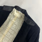 Jean Paul Gaultier Puissance Two Minimalist Dark Velvet Mandarin Collar Coat 2000s - M