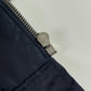 Prada Leather Panel Cropped Utility Pocket Navy Nylon Jacket 1990s - S