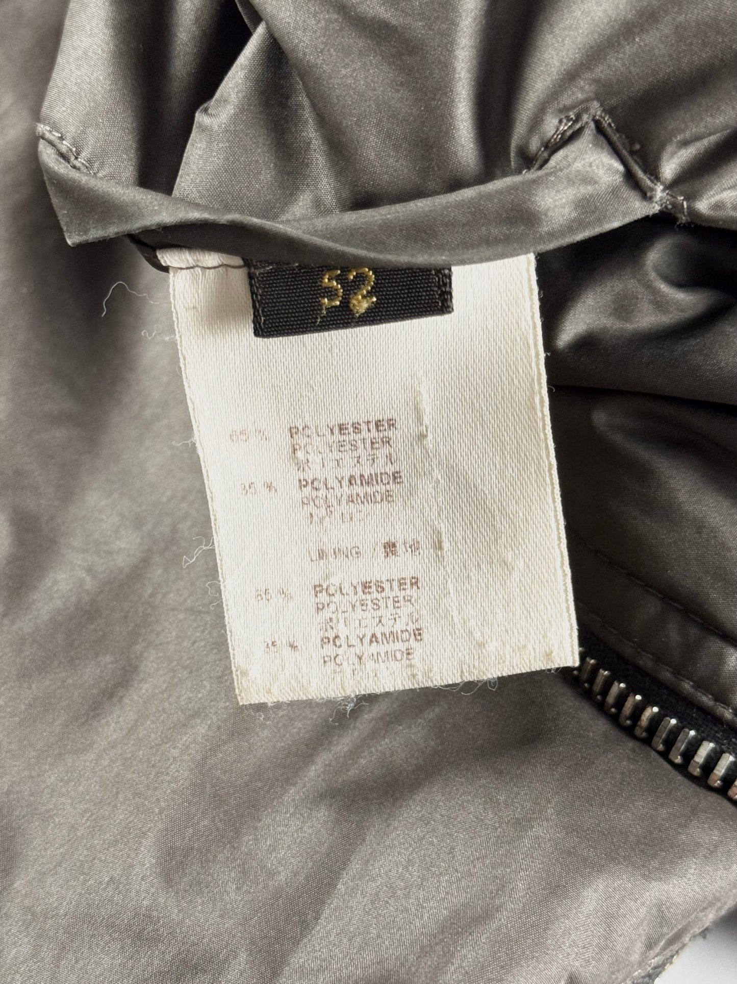 Louis Vuitton Brown Damier Quilted Gold Detail Racer Jacket FW 2007 - L
