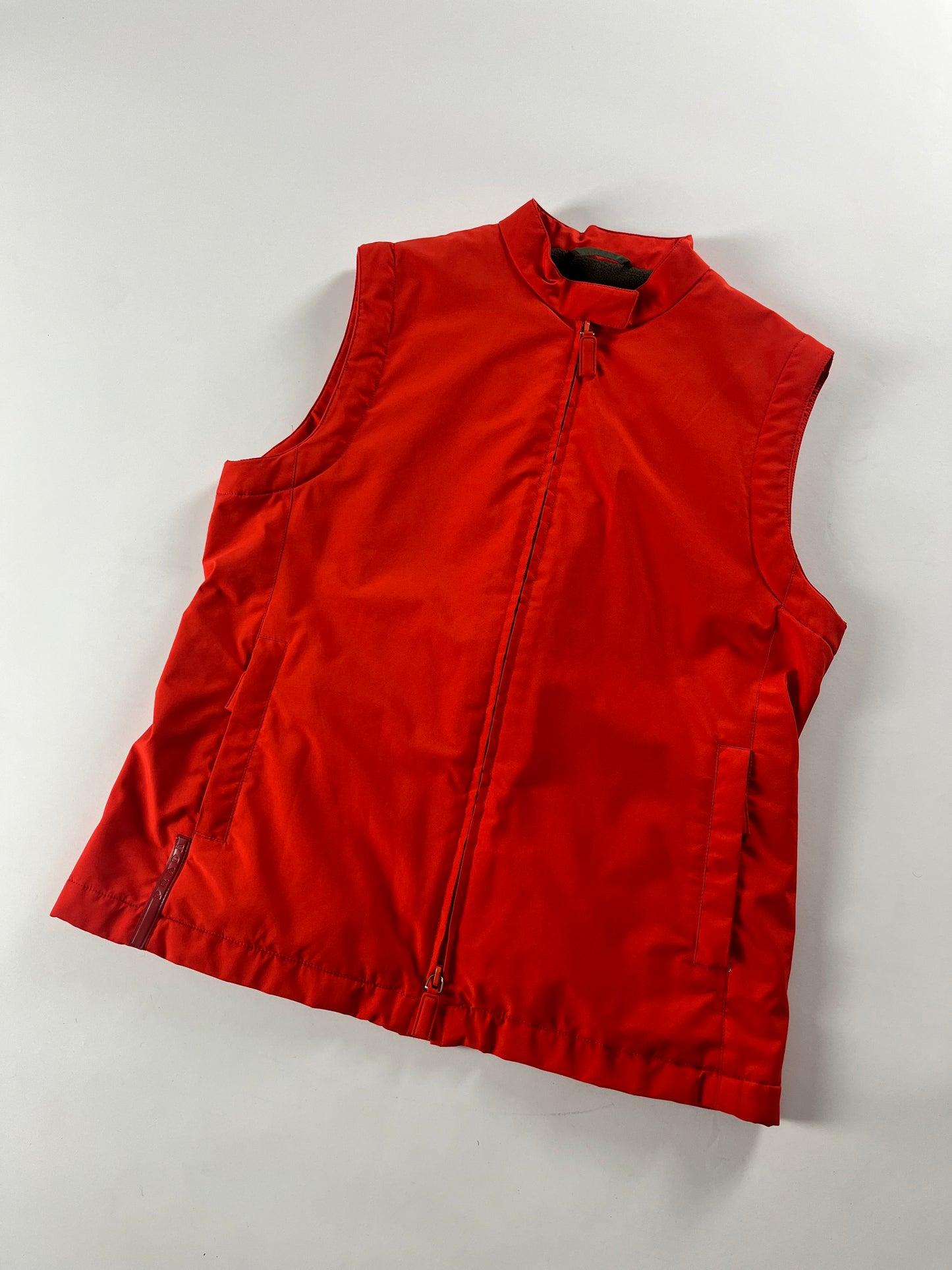 Prada Convertible Hoodie Red Vest SS 2000 - S