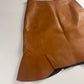 Dior Sample Cognac Brown Leather Skirt SS 2015 - S