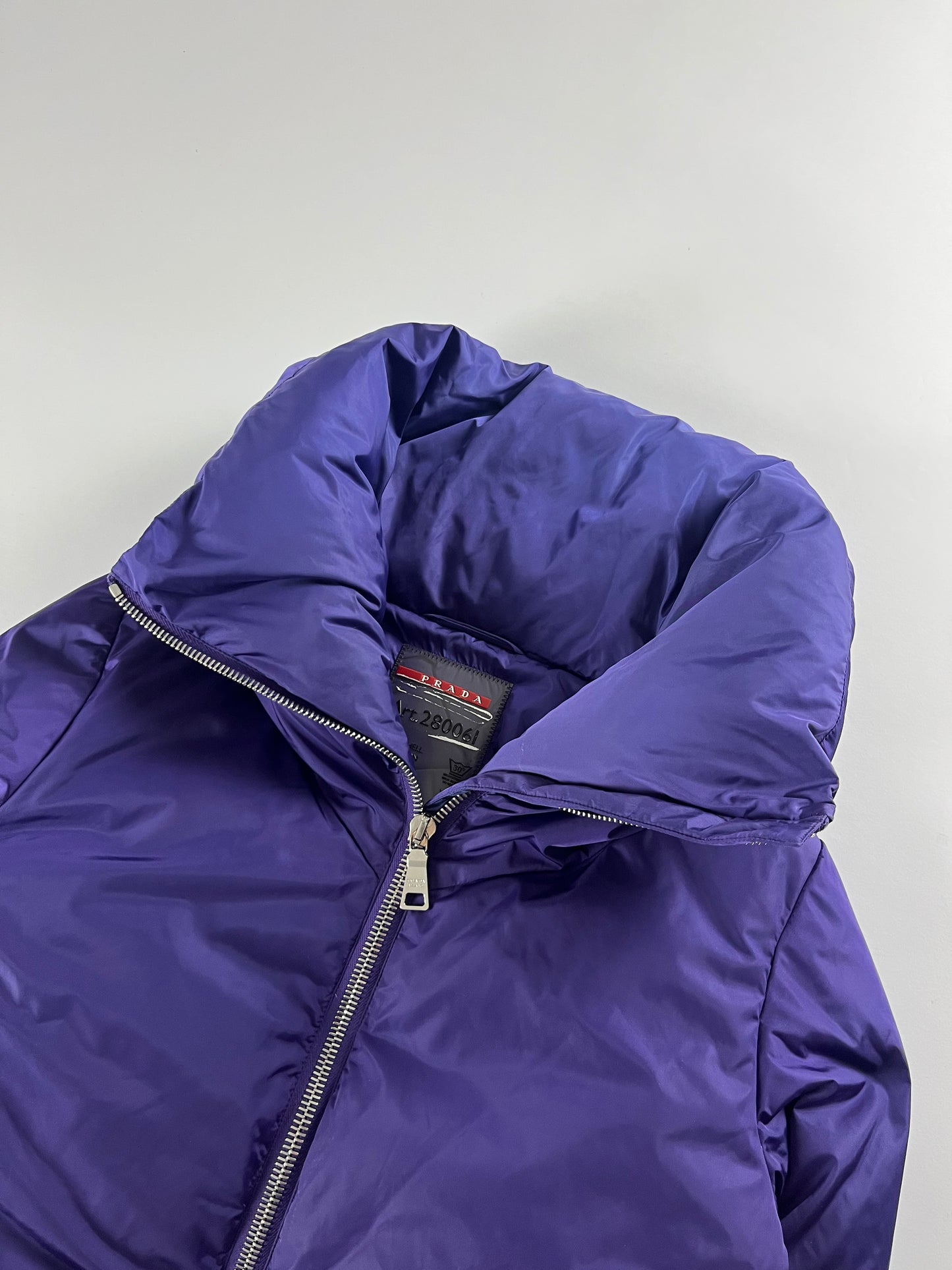 Prada Purple Turtleneck Down Jacket - S