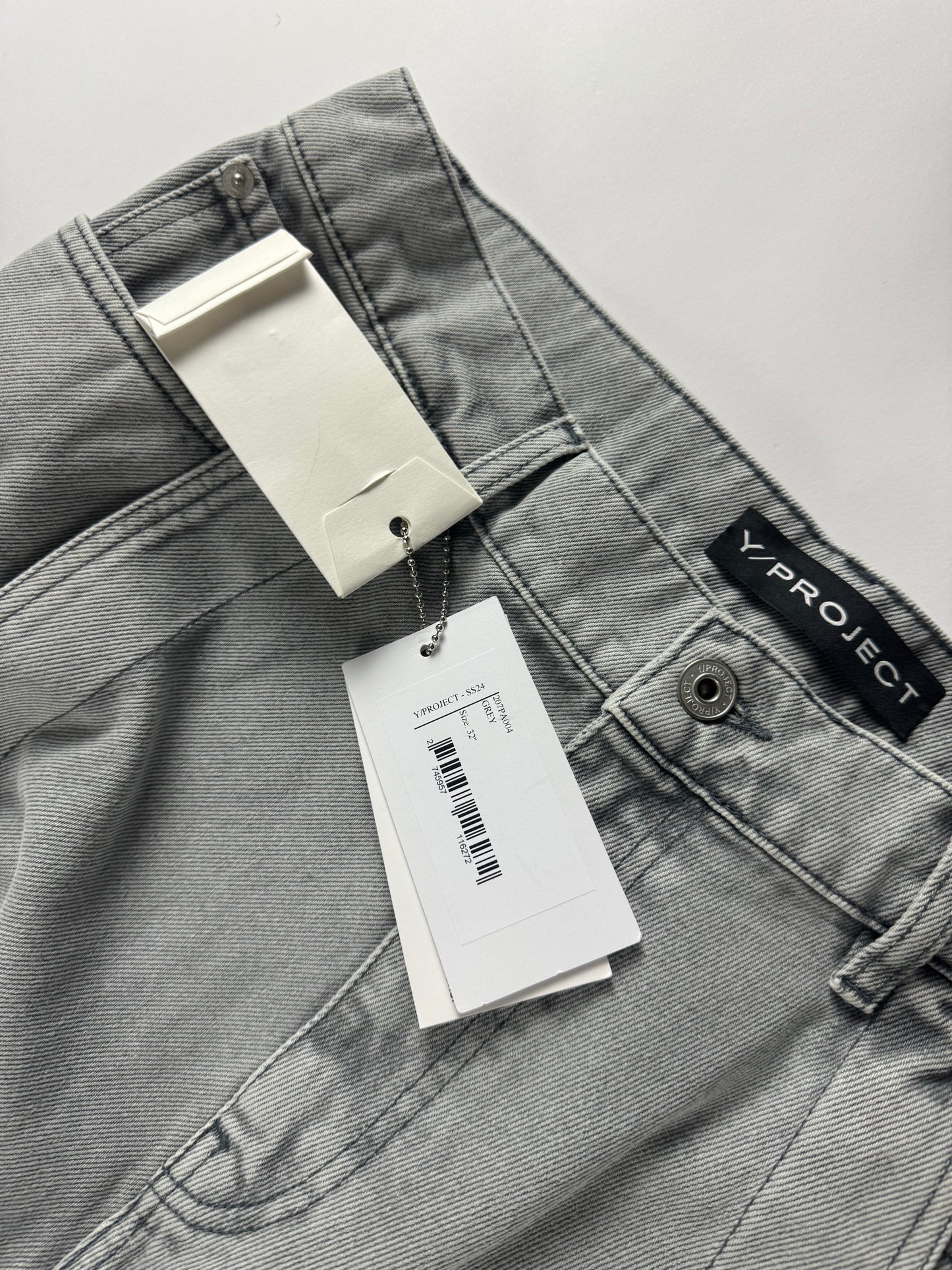 Y/Project Grey Banana Pants SS 2024 - 32 US