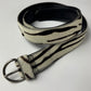 Prada Sample Zebra Pony Hair Belt FW 2000s - 105 CM
