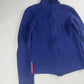 Prada Linea Rossa Shine Blue Corduroy Turtleneck Sweater FW 1999 - S