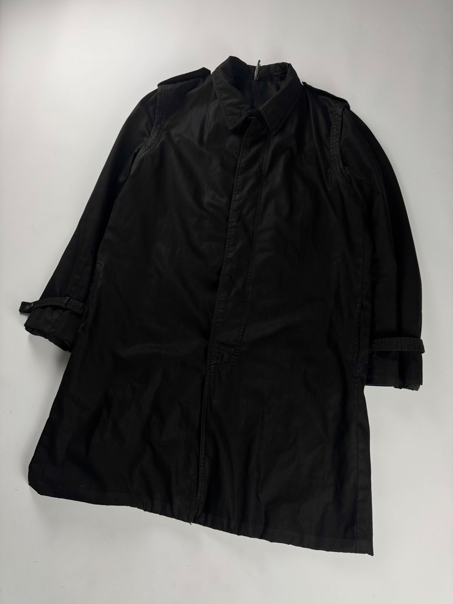 Dior Homme Hedi Slimane Nocturnal Cotton Minimalist Coat FW 2003 - L