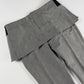 Junya Watanabe Grey Glen Plaid Folded Peplum Waist Straight Leg Skirt Trousers SS 2010 - S