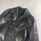 Prada Double Breasted Dark Brown Leather Coat FW 1996 - L