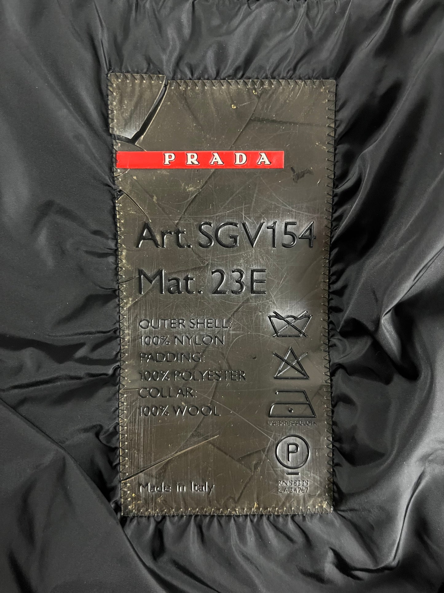 Prada Linea Rossa Essentiel Bomber Jacket 2000s - M