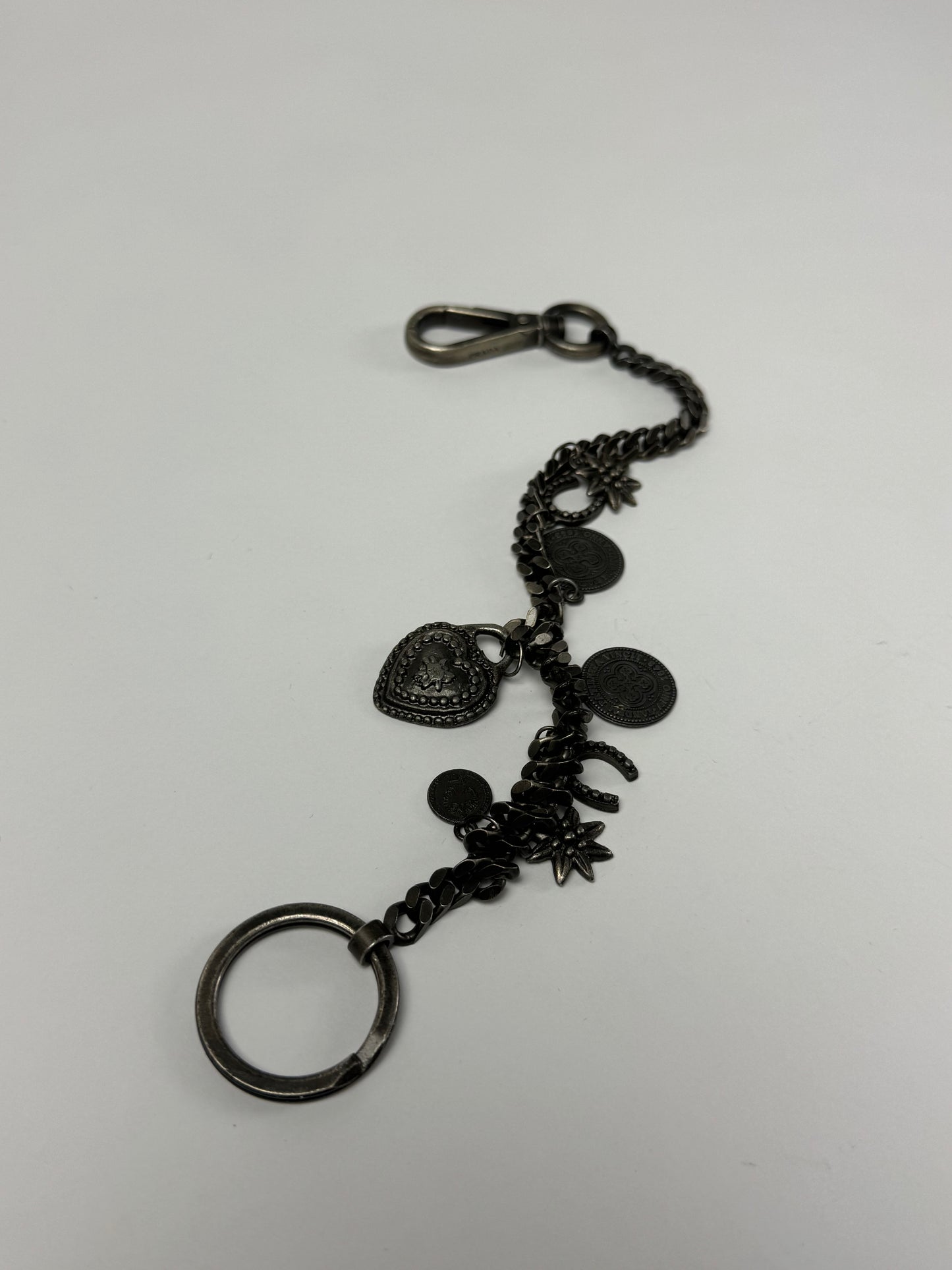 Prada Metallic Keychain Bag Charm 2000s - OS