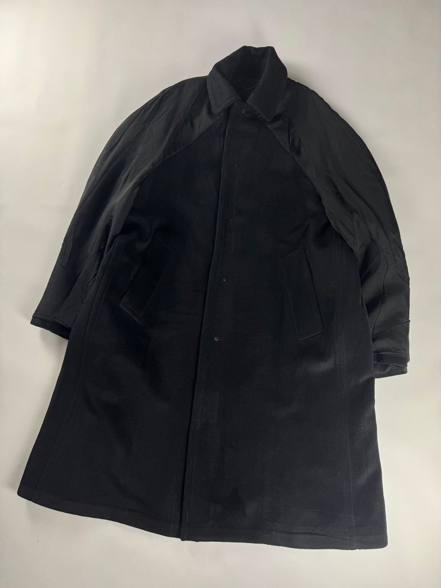 Balenciaga Wool Paneled Inside Out Carcoat SS 2022 - L