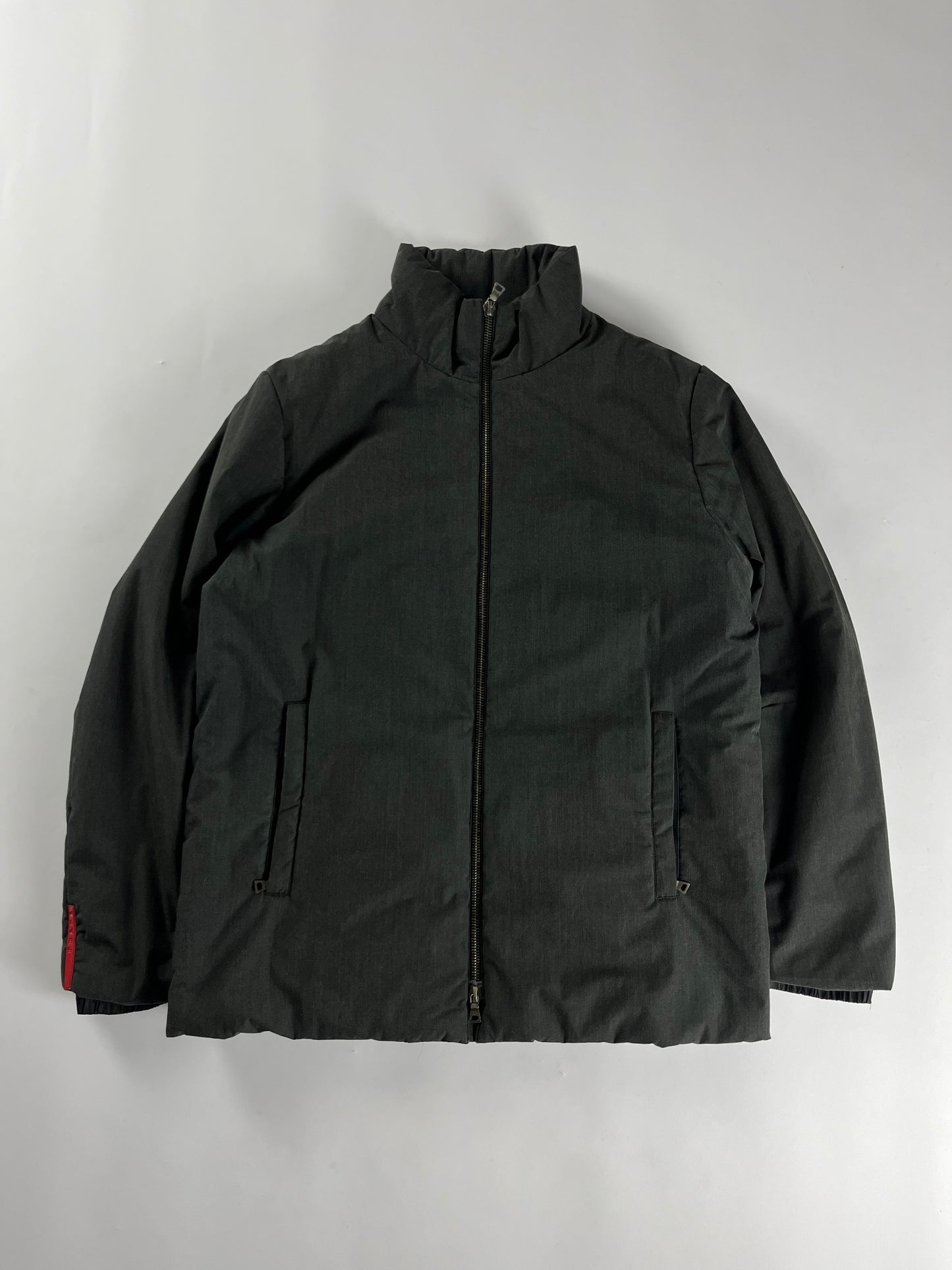 Prada Linea Rossa Smoke Grey Double Zip Jacket 2000s - M