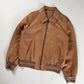 Prada Milano Soft Leather Pink Stripped Knit Rib Bomber Jacket 2010s - XS
