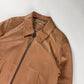 Prada Milano Soft Leather Pink Stripped Knit Rib Bomber Jacket 2010s - XS
