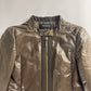Gucci Bronze Brown Leather Zip Up Jacket 2000s - S