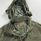 Prada Khaki Nylon Convertible Hood Utility Jacket SS 2010 - M