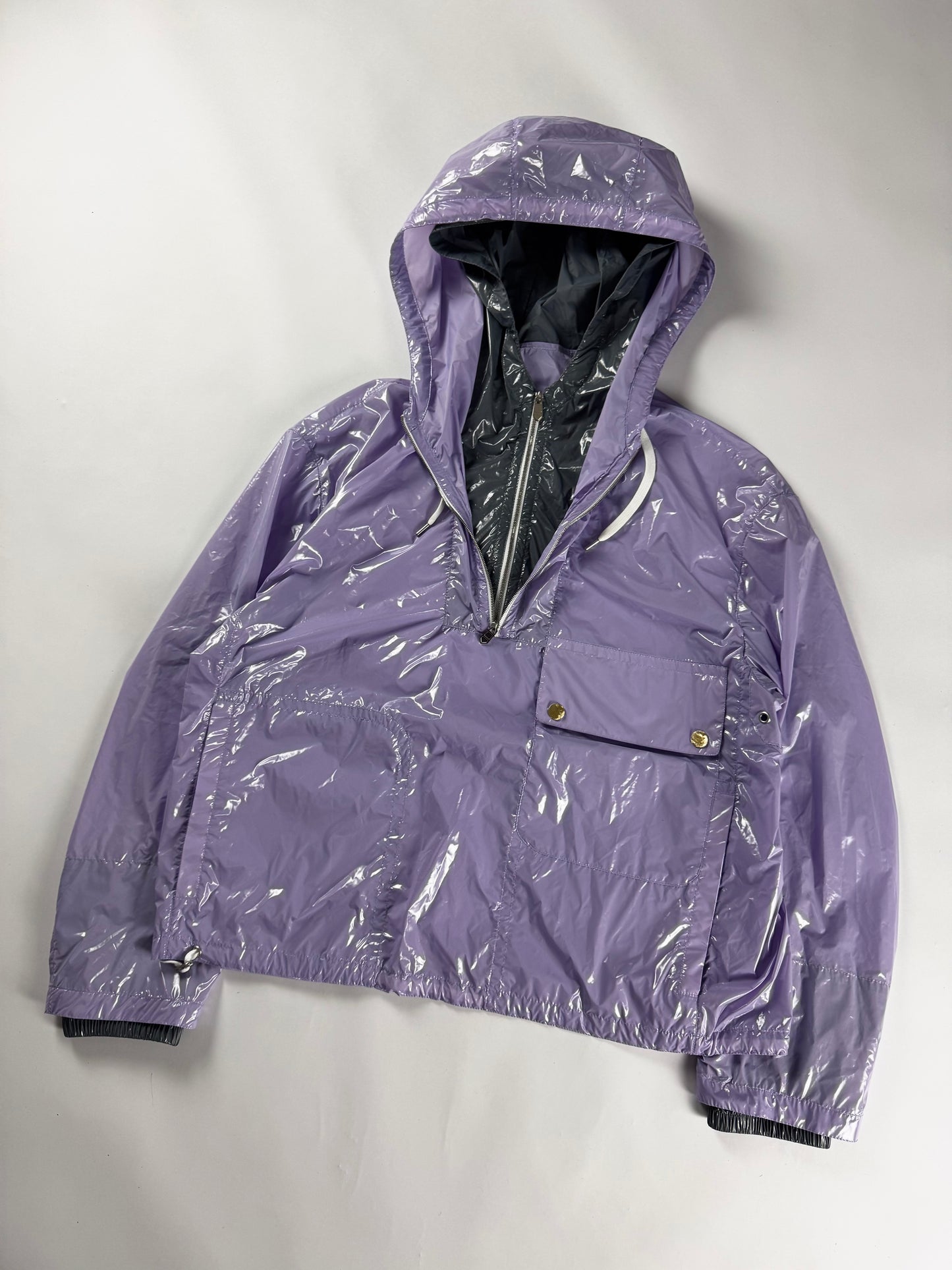 Hermès Sample Lila Glass Double Layer Parka Jacket SS 2023 - M