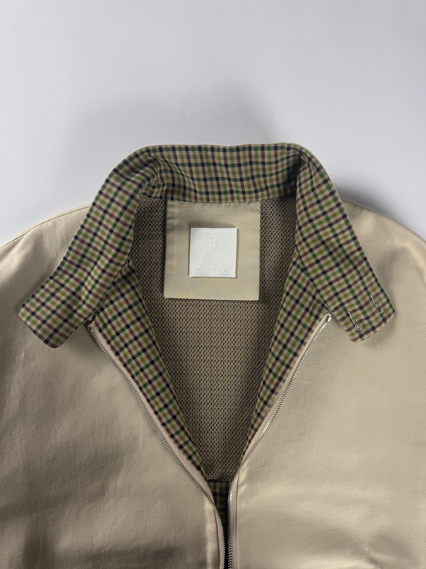 Givenchy Sample Inside Kilted Print Boxy Bomber Jacket SS 2024 - M