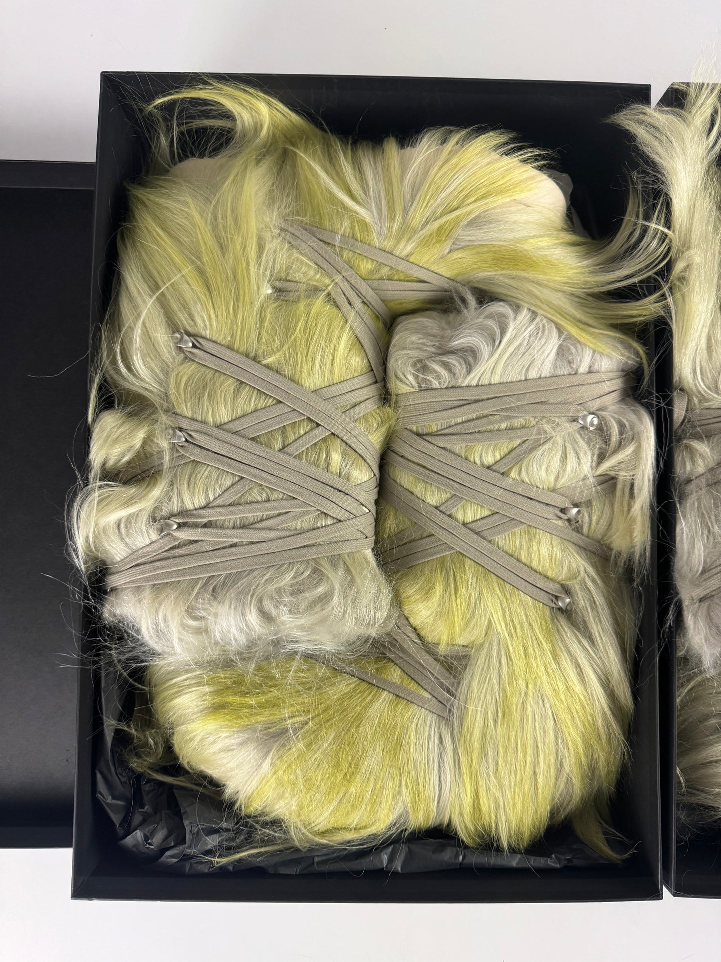 Rick Owens x Moncler Acid Gradient Big Rocks Goat Fur Boots FW 2023 - 43 EU