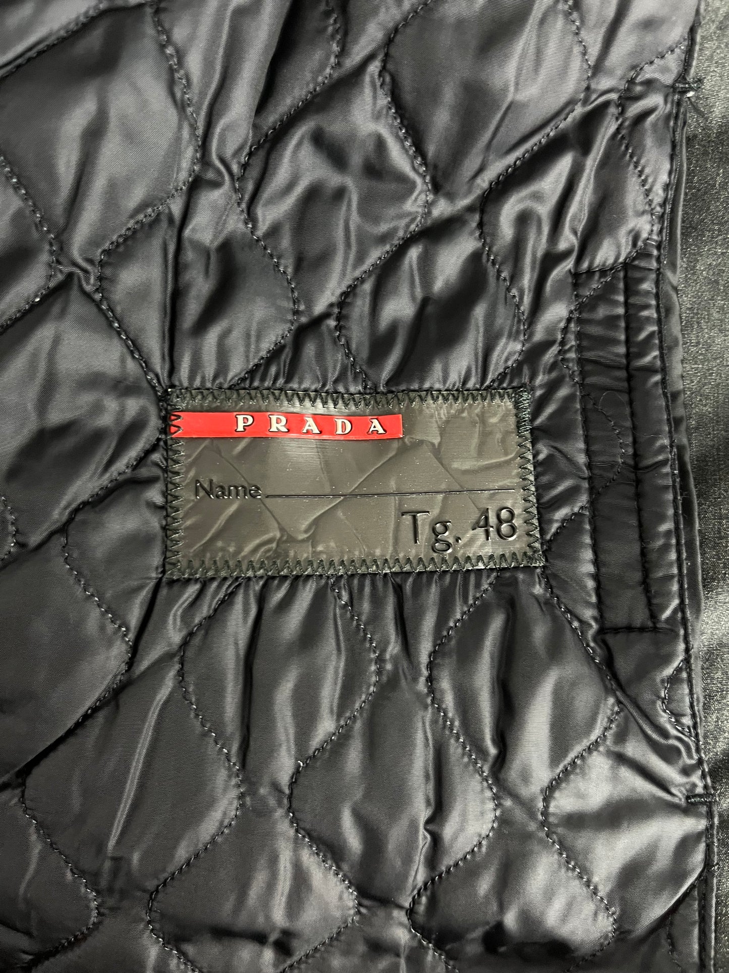 Prada Linea Rossa Smoke Grey Double Zip Jacket 2000s - M