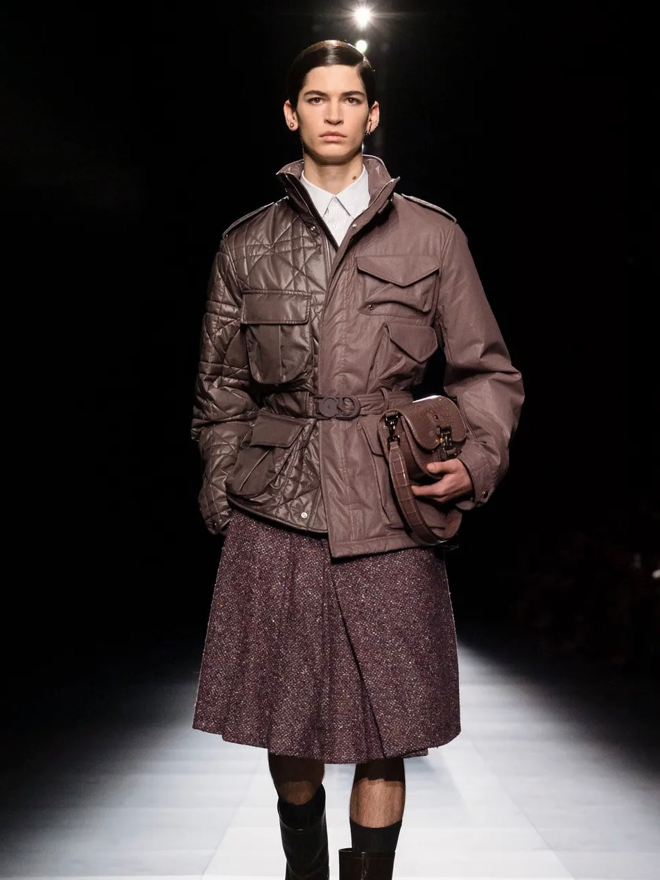 Dior Sample Split Oblique Belted Asymmetric Jacket FW 2023 - M