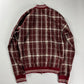 Hermès Bordeaux Plaid Check Bomber Jacket SS 2018 - S