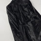 Givenchy Black Ponyhair Calf Hair Double Breasted Flared Midi Coat 2010s - S