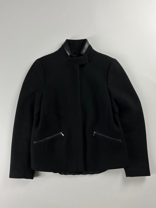 Prada Leather Padded Elbows Wool Jacket FW 1999 - M