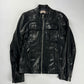 John Galiano Dark Shadow Leather Jacket 2010s - M