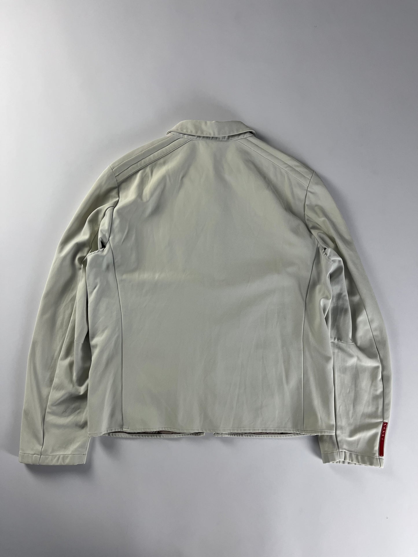 Prada Linea Rossa Ribbed Shoulder Nylon Jacket SS 2000 - L