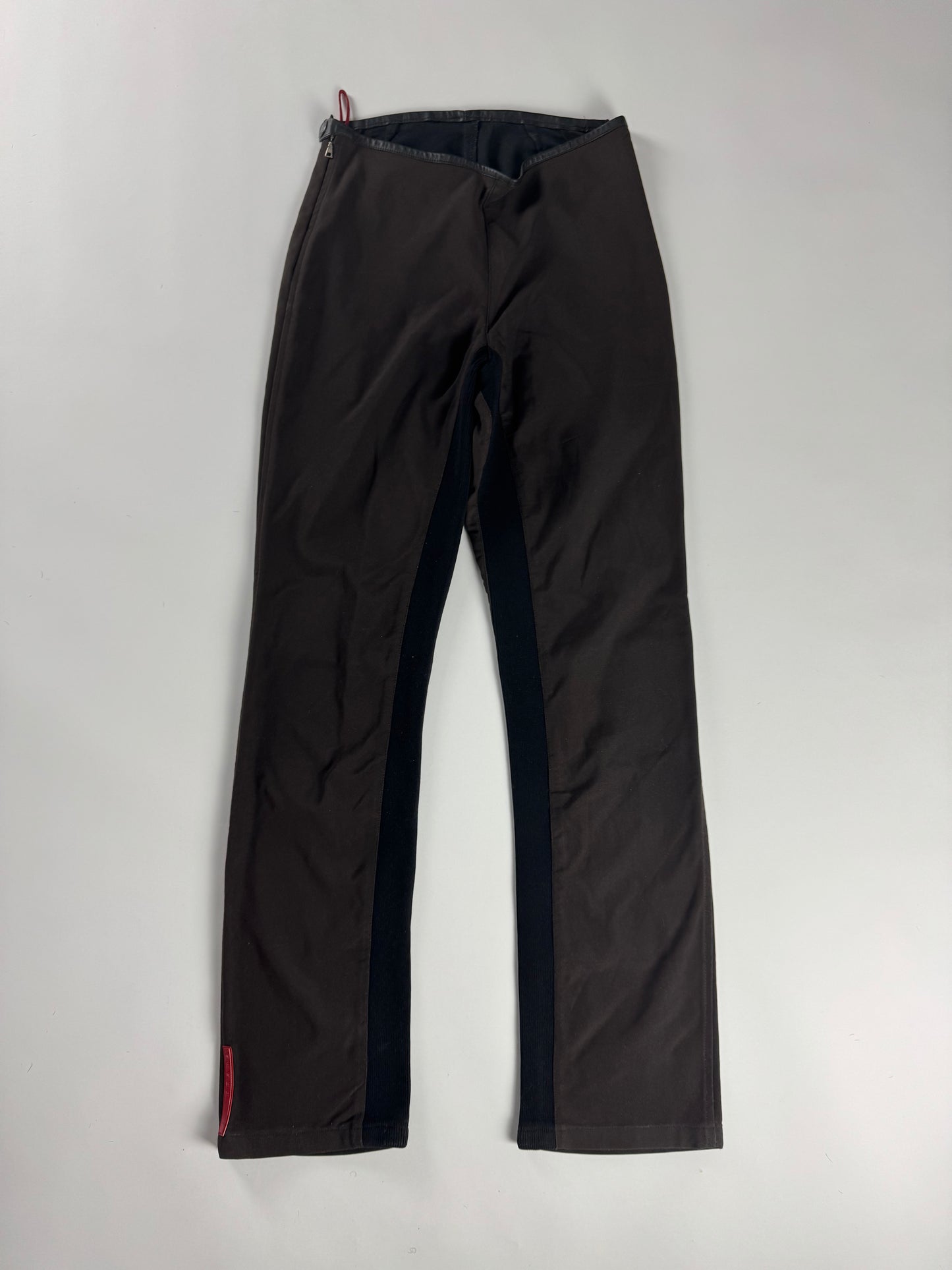 Prada Linea Rossa Brown Two Tone Brown Pants FW 1999 - XS