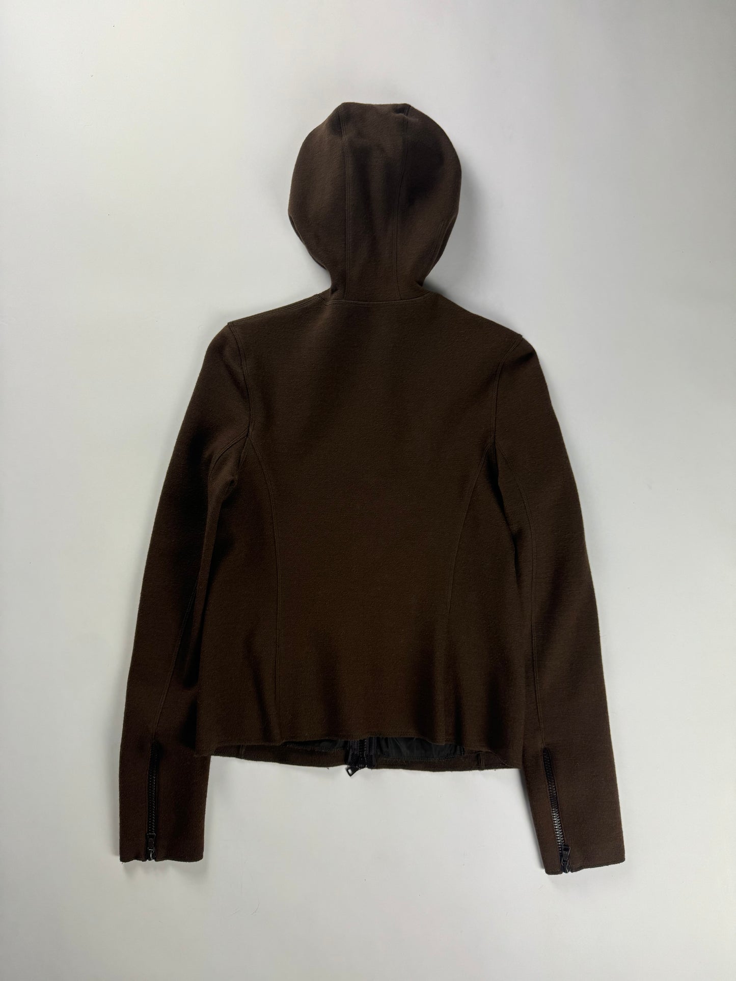 Prada Rich Brown Ninja Balaclava Riot Fit Zipper FW 1999 - M