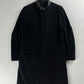 Gucci Black Wool Leather Belt Collar Long Coat FW 2000 - M