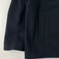 Prada Asymmetric Navy Half Zip Wool Jacket FW 1998 - S/M