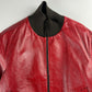 Prada Premium Red Leather Bomber Jacket FW 2000 - M