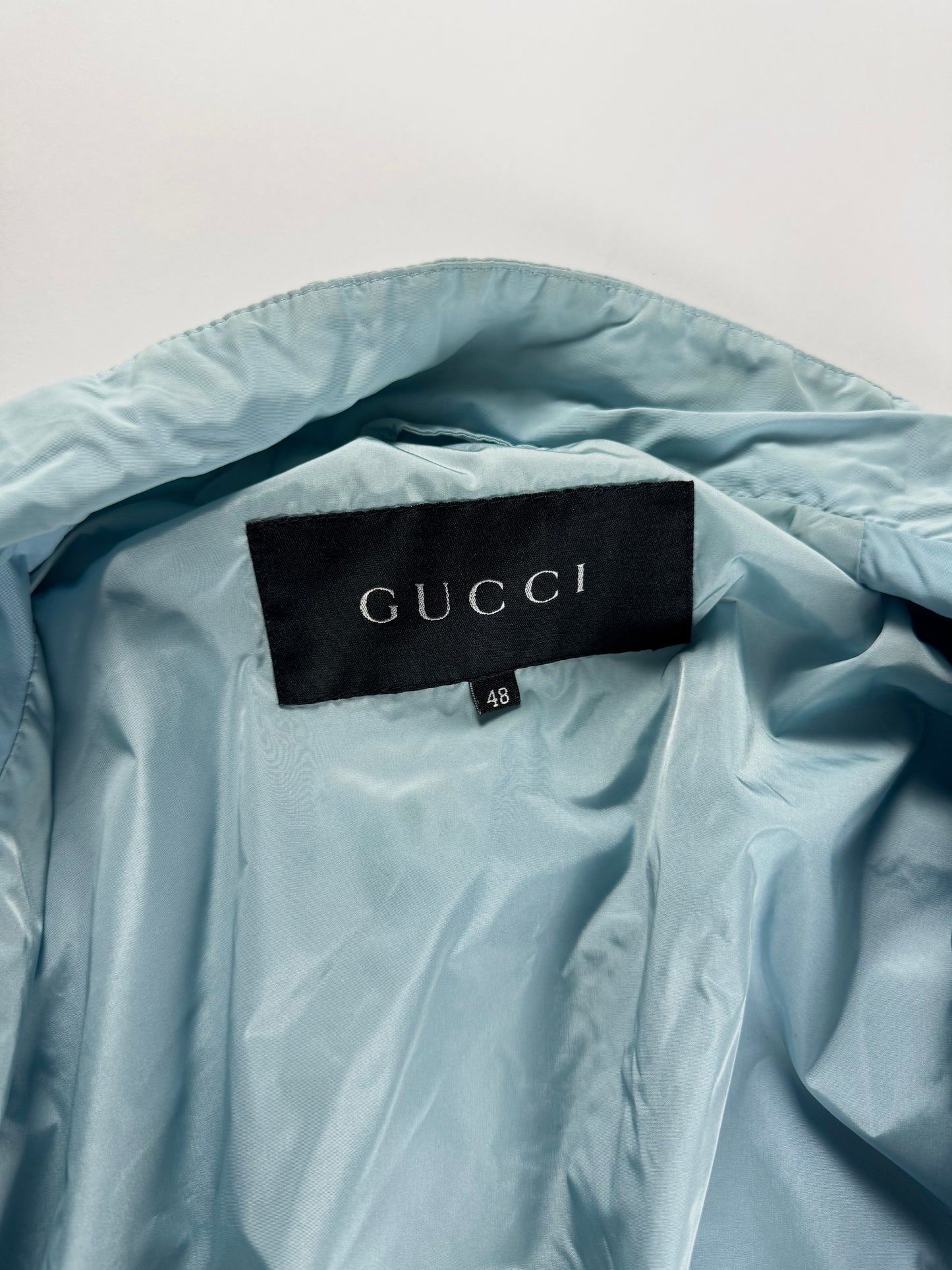 Gucci Light Blue Racer Jacket 1990s - M