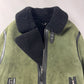 Louis Vuitton Sample Military Olive Shearling Leather Trimmed Bomber Jacket FW 2018 - M